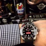 Replica Rolex Watch Supreme SS Black Ceramic Bezel Limited Edition Watch 40mm